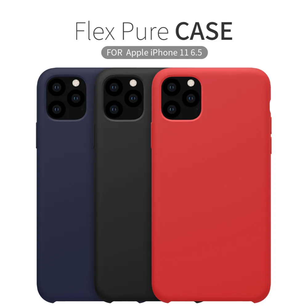 Для Apple iphone X XR чехол защитный чехол Nillkin Flex Pure Тонкий Мягкий Жидкий Силиконовый противоударный чехол для телефона чехол для iphone XS 11 Pro MAX