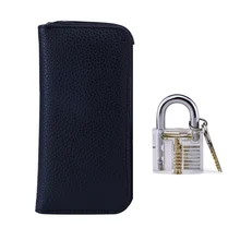 Высокое качество из нержавеющей стали 24 шт GOSO замок выбирает слесарь быстрая отмычка с кожаным мешком+ прозрачный висячий замок