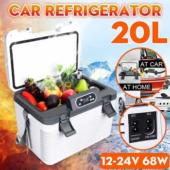 

Freeze heating Car Refrigerator 20L DC12-24V/AC220V Fridge Compressor for Car Home Picnic Refrigeration heating -5~65 Degrees