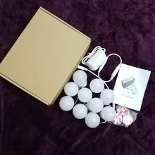 Перекрестная граница для Amazon горячие продажи зеркало светодиодный для украшения макияжа зеркало лампочка 12 В голливудский ветер затемнение клей