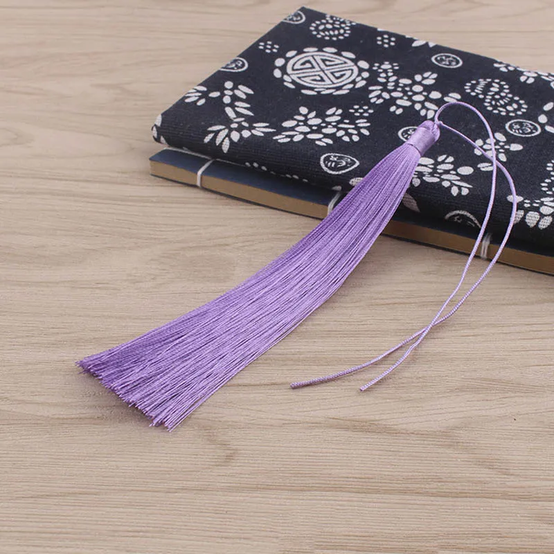Light Purple 10 шт. 15 см длинные шелковые кисточки Шарм Кулон для Diy ювелирных изделий кисточкой серьги ручной работы одежда Ремесла Результаты поставщика - Цвет: Light Purple
