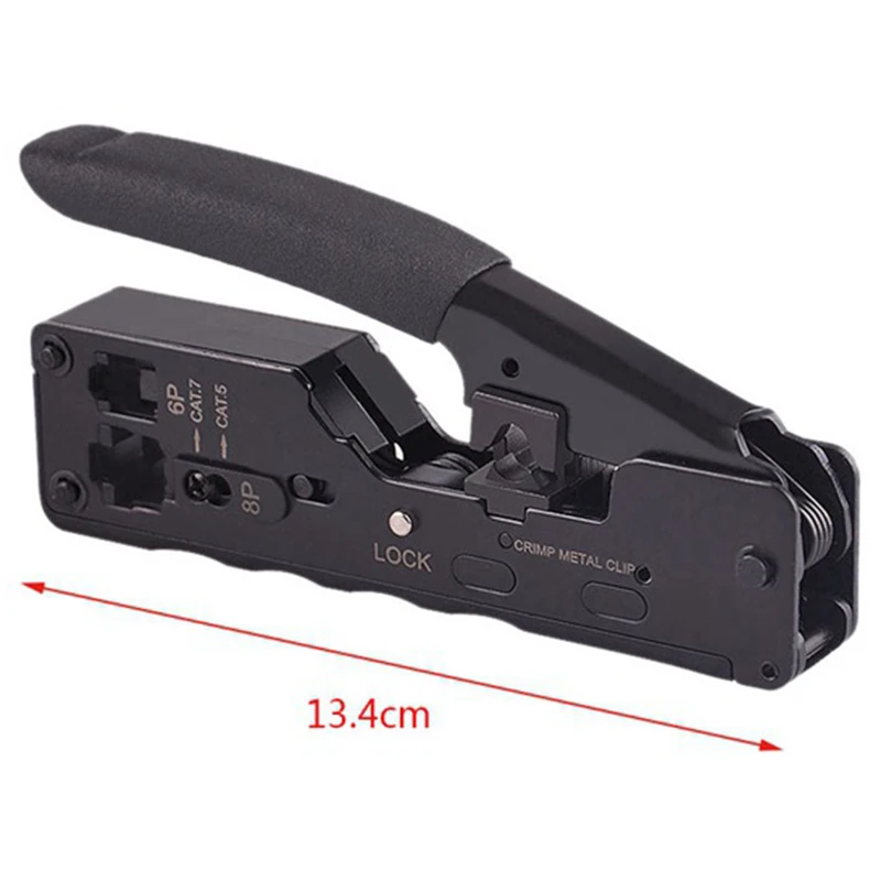 Rj45 Tool Network Crimper Crimping Tools For Cat7 Cat6 Cat5E Cat5 Stp Plugs Rj45 Connector Cables Multifunction Crimp Metal Clip