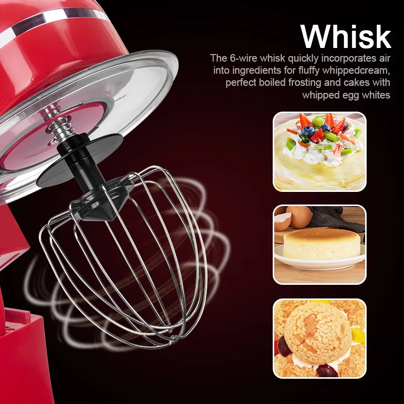Electric Dough Mixer Household Electric Food Mixer Egg Cream Salad Beater Milkshake Cake Mixer Eggs Blender Kneading Machine
