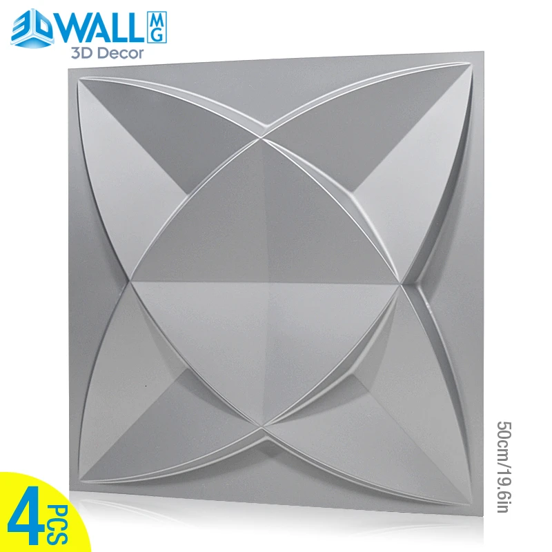 4 шт./партия, 50x50 см, 3D наклейки на стену, настенная панель, волнистые розы, кривые, тисненые, 3D перламутровые, красочные, Свадебный декор, обои