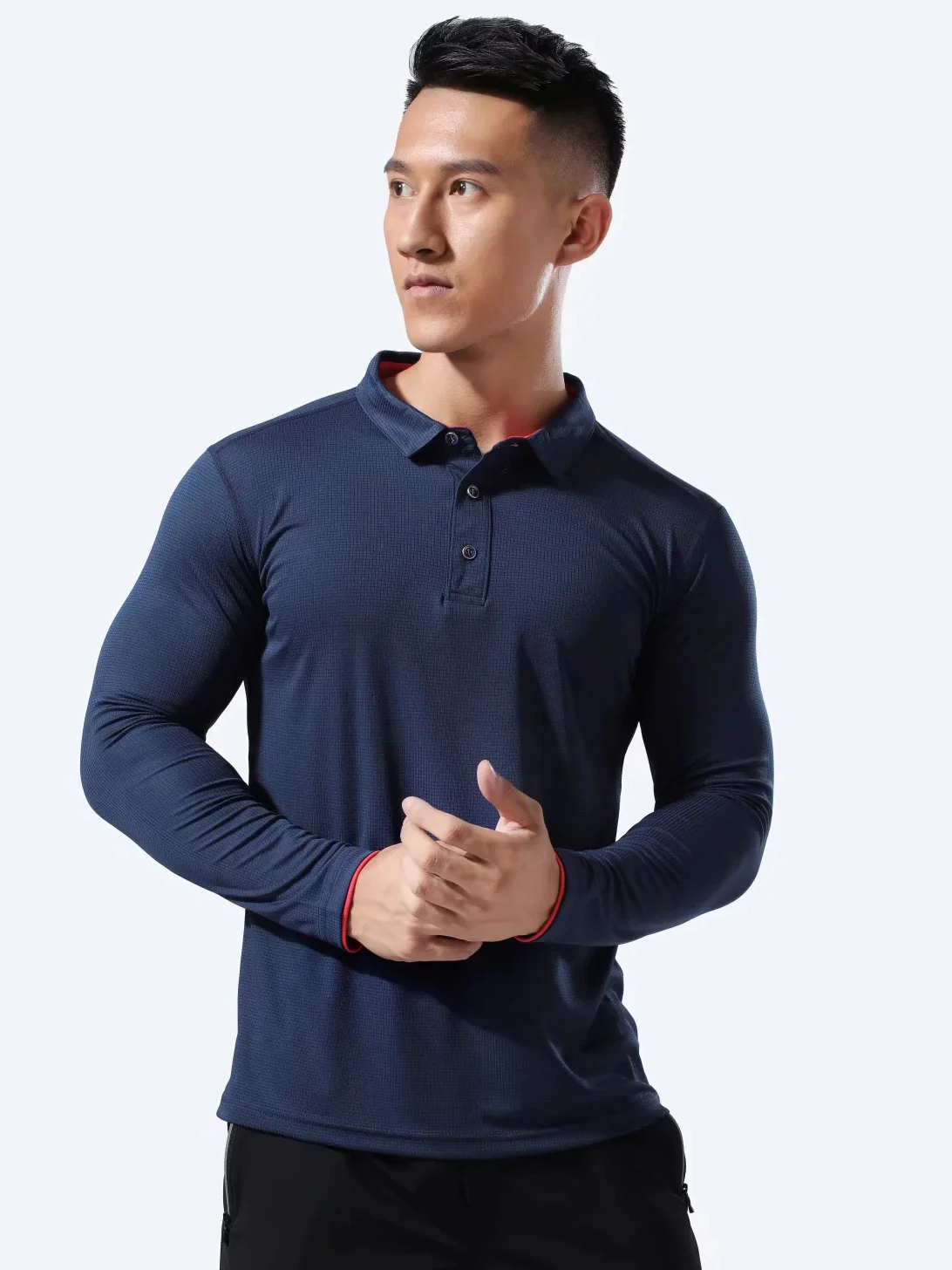 Fashion Long sleeve Running Men Quick Dry breathable T-Shirts Running Slim Fit Tops Tees Sport Fitness Gym golf Tennis T Shirts
