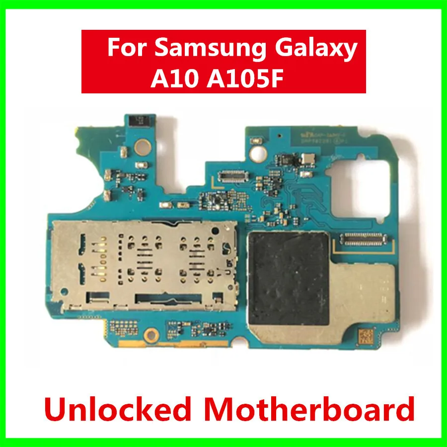 For Samsung Galaxy A10 Motherboard A105F/G A105FD/DS Original unlocked A105F With Android System | Мобильные телефоны и