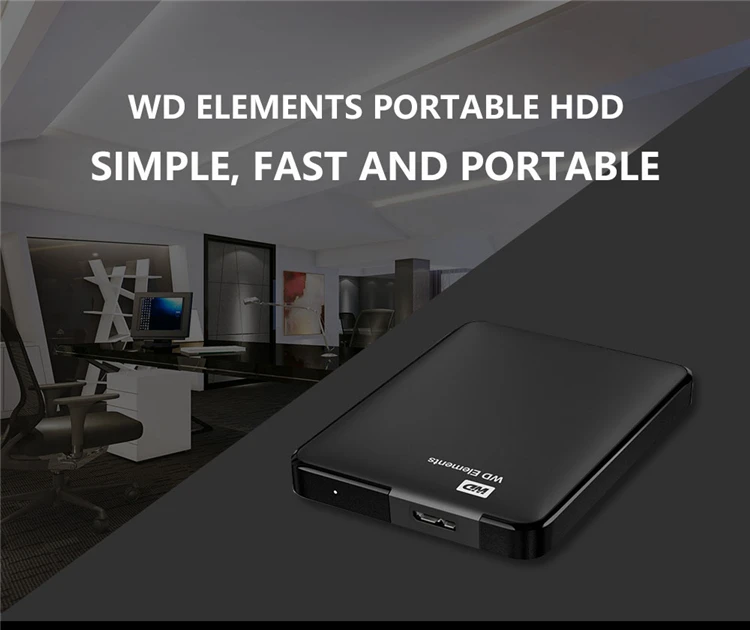 WD Elements портативный внешний жесткий диск HD 500G 1 ТБ Externo Disque SATA USB 3,0 устройство хранения для ПК компьютера ноутбука PS4