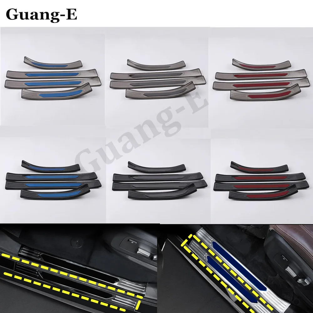 Car Styling Cover Pedal Door Sill Scuff Plate External Threshold 4pcs For Bmw X5 Xdrive 40i 2019 2020 2021 | Автомобили и