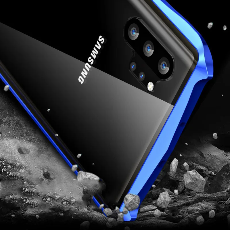 Роскошный Магнитный чехол для samsung Galaxy Note 10Pro металлический бампер противоударный полная прозрачная стеклянная крышка для samsung Note10 5G