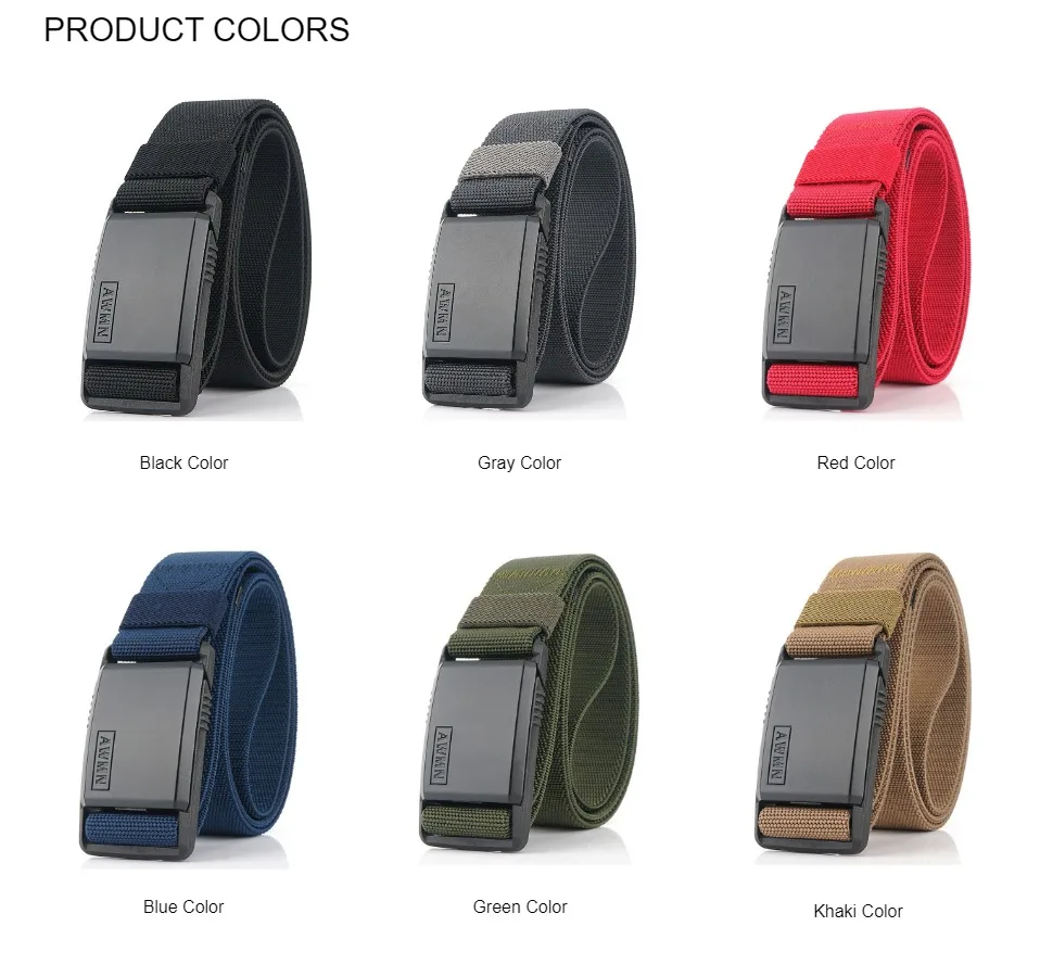 belts designer 2020 Fashion Nylon Belt Metal Magnetic Buckle Adjustable Belts For Men Military Combat Elastic Belts High Quality Wear-resistant work belts for men