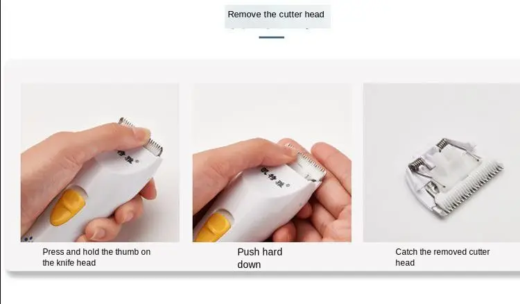 Manufacturer sells water-wash rechargeable silent electric push-shear household baby hairdresser, children's shaving power pushe