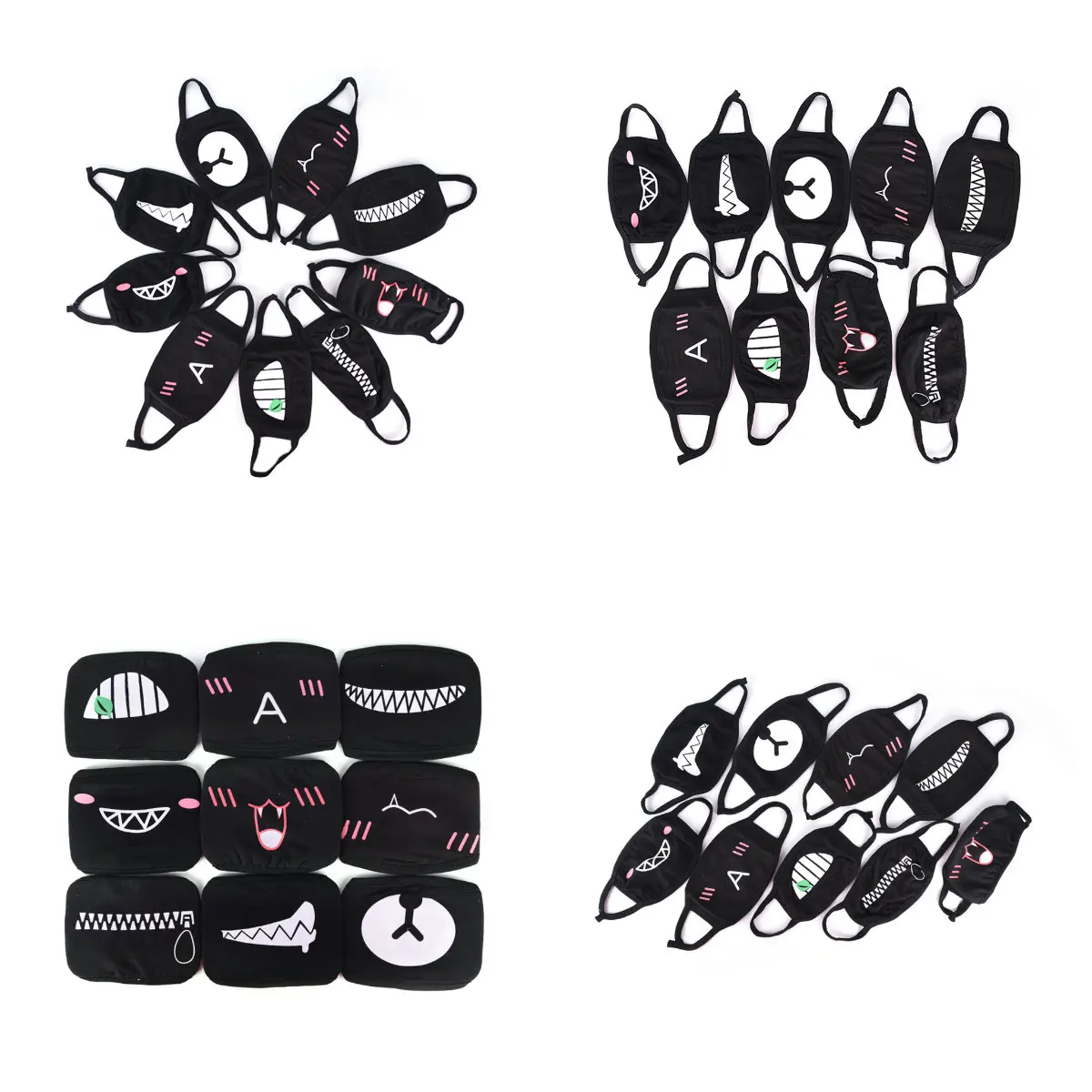 

1PCS Cotton Anime Cartoon Bear Women Men Muffle Face Mouth Masks Dustproof Mouth Face Mask
