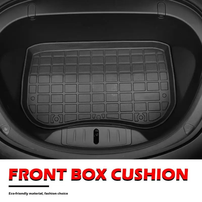 ТПЭ черного цвета резиновый коврик для переднего багажника Frunk Cargo Liner Protector Anti Slip