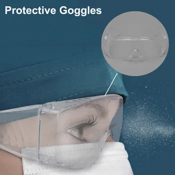 

4 Styles PC Lens Protective Goggles Glasses Anti-Fog Safety Fashion Glasses Crystal Vintage For Adult