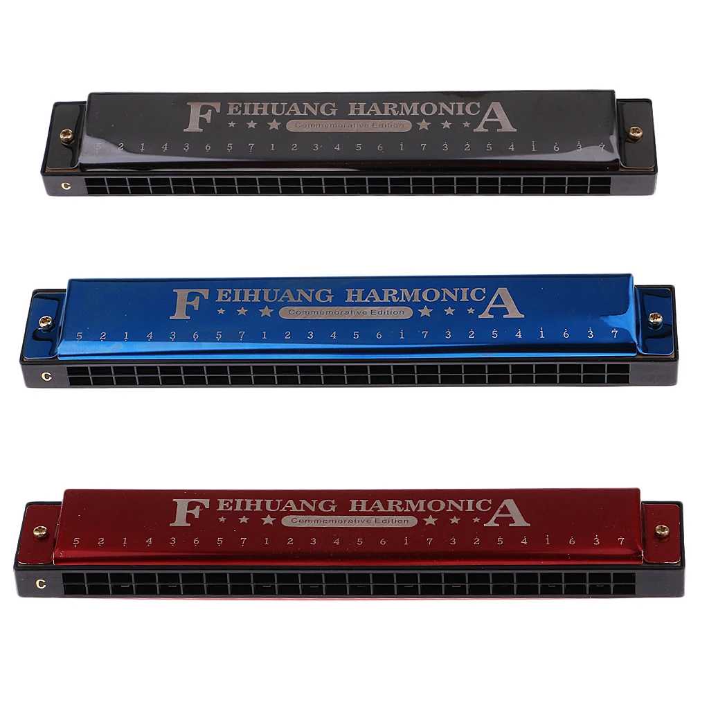 24 Отверстия Ключ C TREMOLO Master Губная гармошка рот орган для ученики-новички