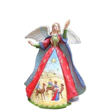 Открытый сад Европейский Американский ручная роспись имитация дерева резьба трехмерный Ретро Ангел домашний сад ландшафтный M3182