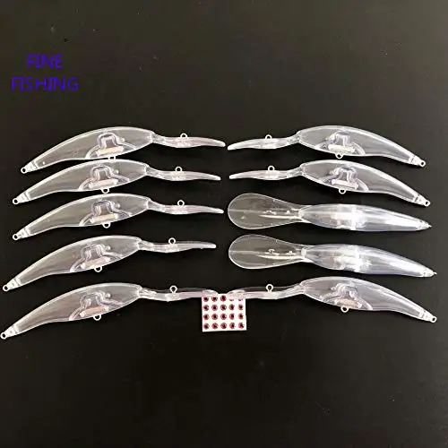 10 шт. Неокрашенный приманка рыболовные приманки тела 5 2/5 дюймов 7/16OZ пустая приманка 8258