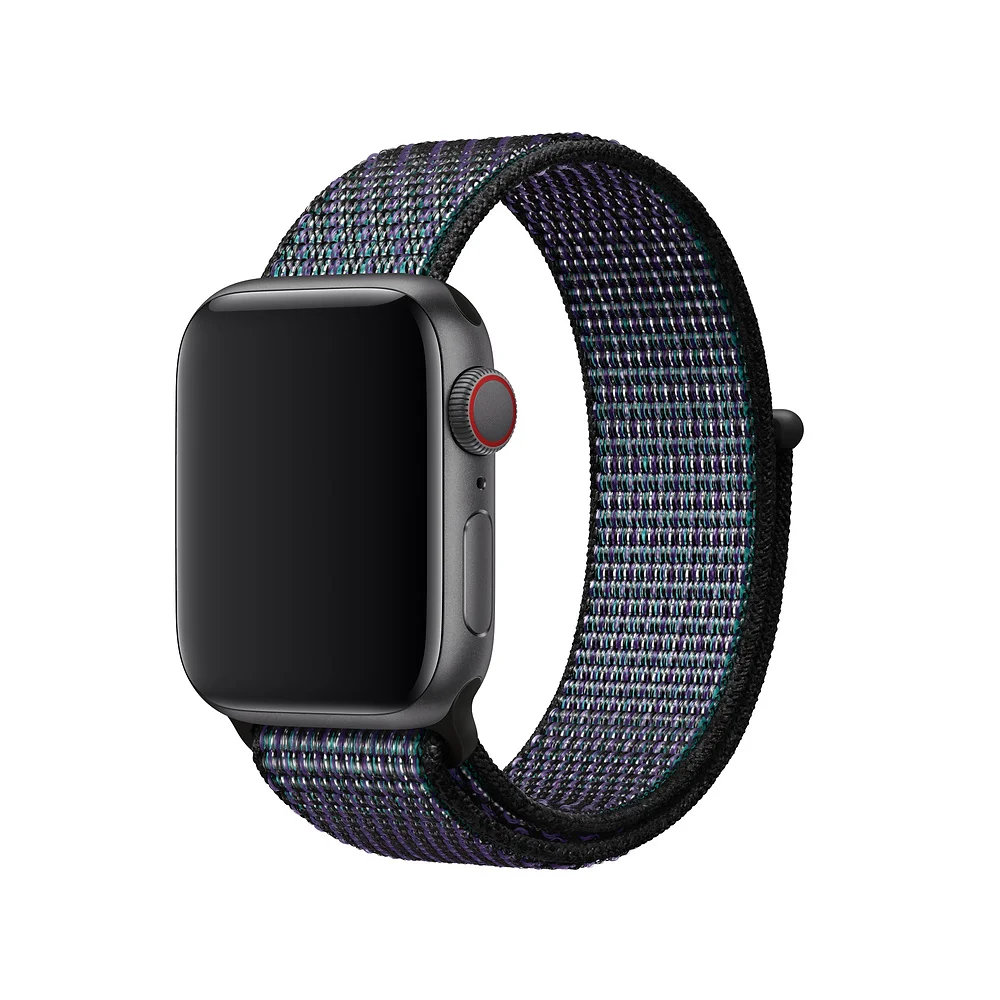 UEBN нейлоновая Спортивная петля для Apple Watch Series 4 44 мм 40 мм ремешок для часов браслет ремешок для iwatch 4 42 мм 38 мм ремешки для часов