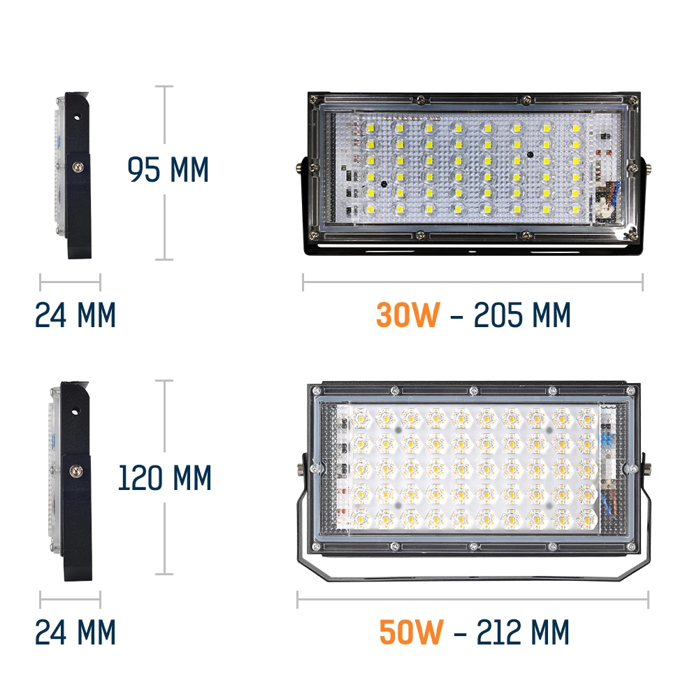 Светодиодный AC110V потолочные светильник 30 W/50 W открытый Водонепроницаемый IP65 Точечный светильник Экстра Яркий свет сада Наводнение светильник ing сад строительной площадке