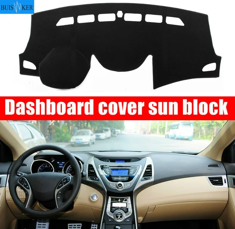 

Dashboard Cover Dashmat Pad Carpet Sun Shade Dash Board Cover FIT For HYUNDAI ELANTRA 2011 2012 2013 2014 2015