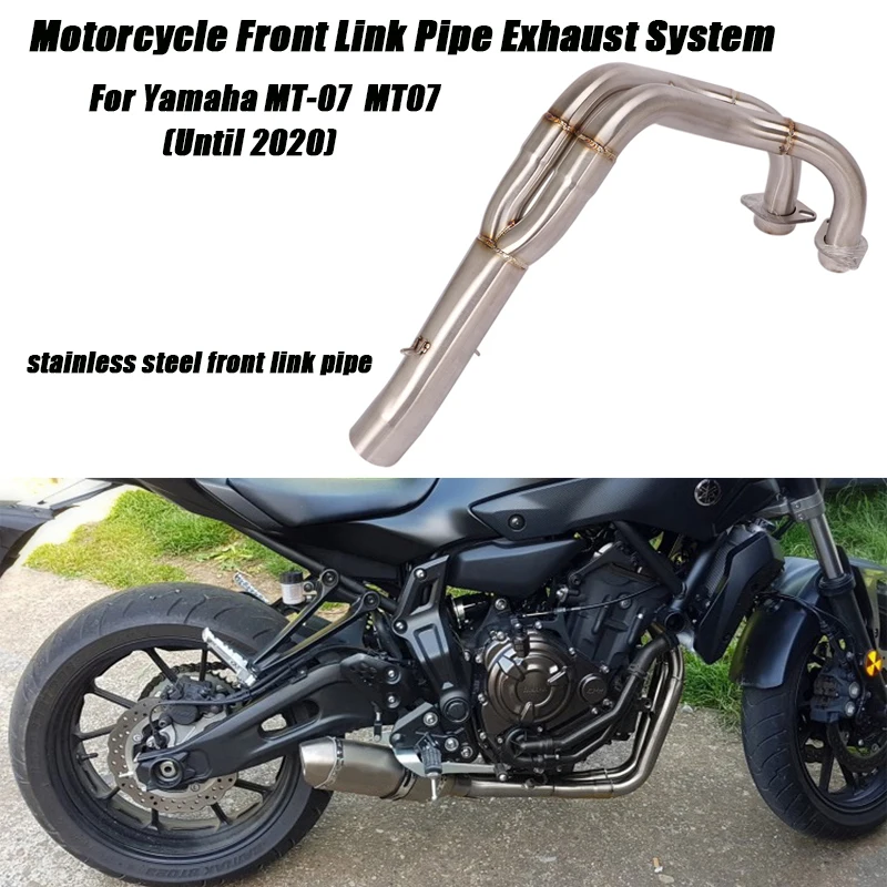 Передние средние соединительные трубки из нержавеющей стали для Yamaha Mt-07 MT07