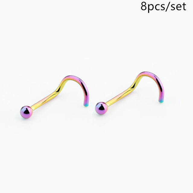 New Horseshoe Fake Nose Ring Tragus Piercing Surgical Steel Septum Ear Lip Tragus Industrial Piercing Body Jewelry