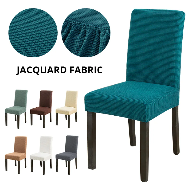 Jacquard Velours Housse De Chaise Extensible Housse Chaise Haute Housse Pour Chaise Aliexpress