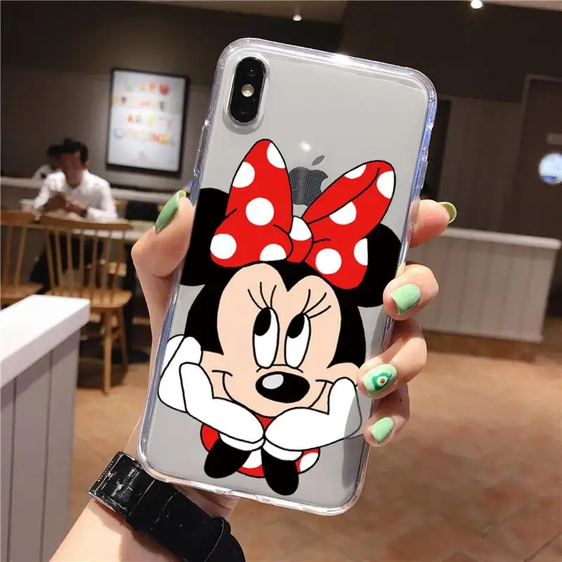 mini2 Милый мультяшный мягкий чехол из ТПУ s для iPhone XR для iPhone X XS Max 5 5S S SE 4 4S 8 7 5C 6 6S Plus 11 Pro Max чехол Fundas - Color: mini2