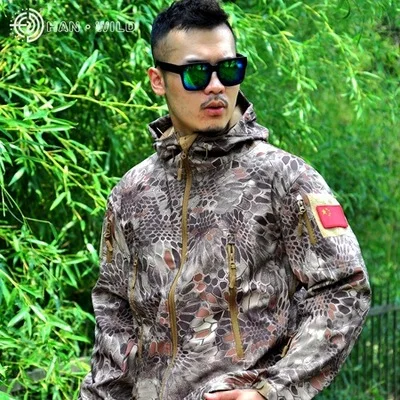 highlander jacket Военная тактическая куртка водонепроницаемая куртка и штаны ветрозащитная охотничья камуфляжная куртка боевые тренировочные костюмы - Цвет: highlander jacket