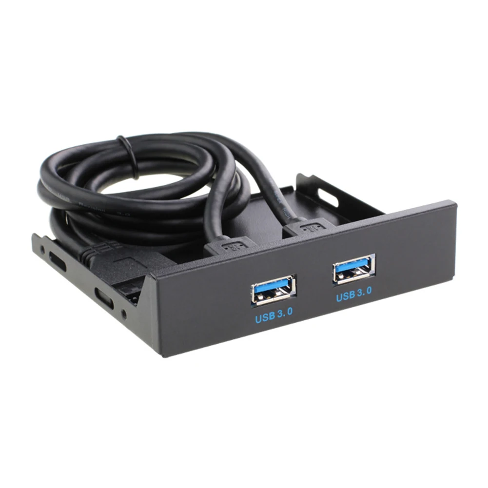 С 2 портами(стандарт 3,0 Порты профессиональный HD Выход высокое Скорость Plug& Play спереди Панель Многофункциональный флоппи Бей адаптер 20 контактный кабель кронштейна