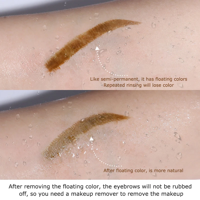 Водонепроницаемый Smudge-proof долговечный цветной быстрый макияж для бровей инструменты профессиональная татуировка бровей ручка жидкая подводка для бровей ручка
