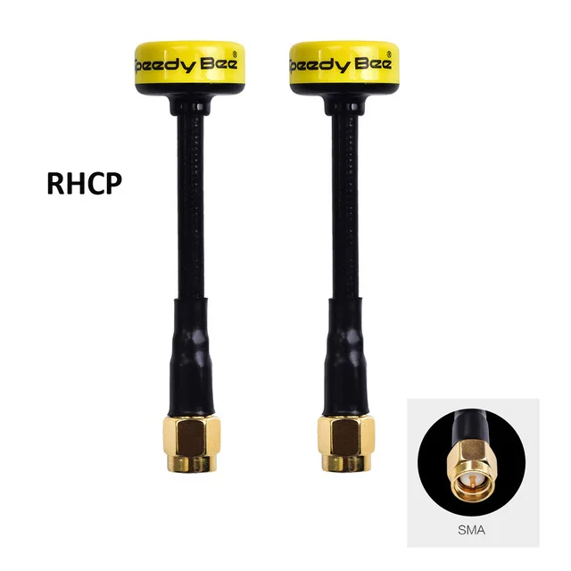 Новое поступление 2 шт. скоростная Bee 5,8 ГГц FPV антенна 2.0Dbi RHCP LHCP SMA/RP-SMA/UFL/MMCX для FPV гоночный Дрон мультиротор - Цвет: 2PCS RHCP-SMA