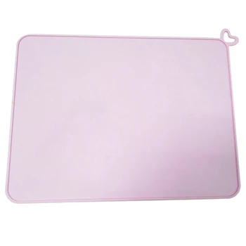

Silicone Pet Feeding Mat Puppy cat Feeder Food Water Drinking Mat For Dog Dish Bowl Feed Placemat Pet Supplies Pink