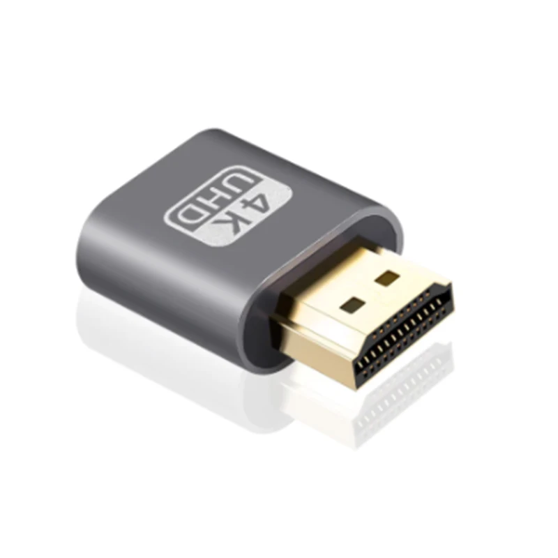 HDMI-совместимый виртуальный дисплей 4K DDC EDID фиктивный штекер Адаптер эмулятор