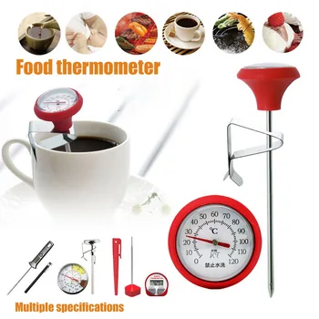 

Instant Read Stainless Steel Kitchen Food Cooking Milk Coffee Thermometer With Probe