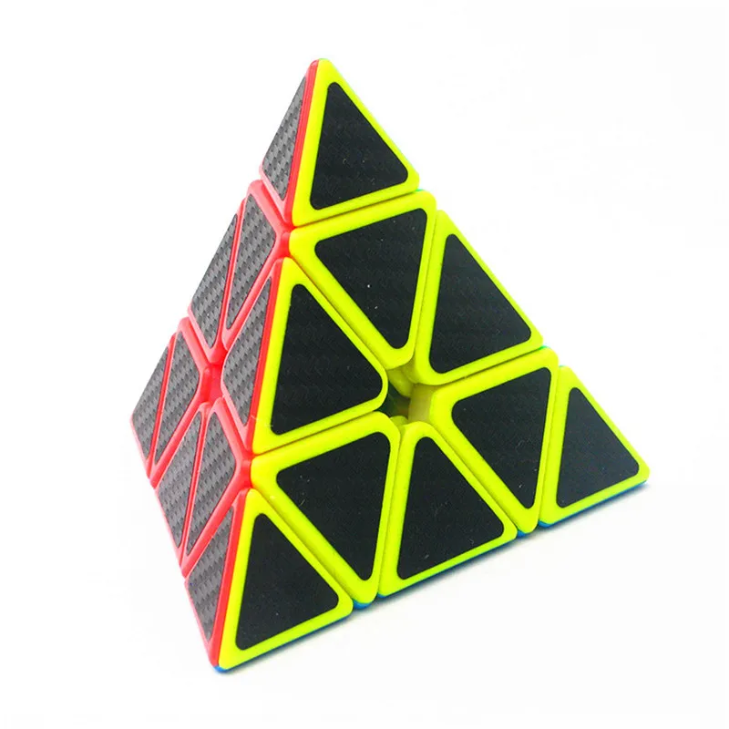 Zcube набор из углеродного волокна черного рыцаря 2x2x2 3x3x3 Пирамида Megaminx Skew волшебный куб ультра-Гладкий скоростной куб головоломка костюм игрушки подарок
