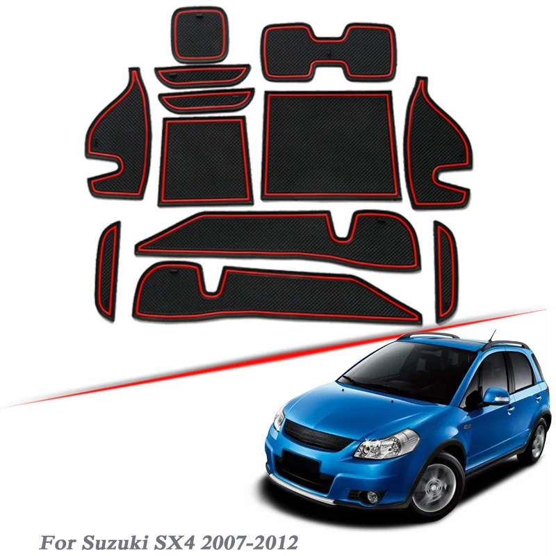 Коврик для ворот 13 шт. латексный нескользящий стайлинга автомобилей Suzuki SX4 2007-2012 |