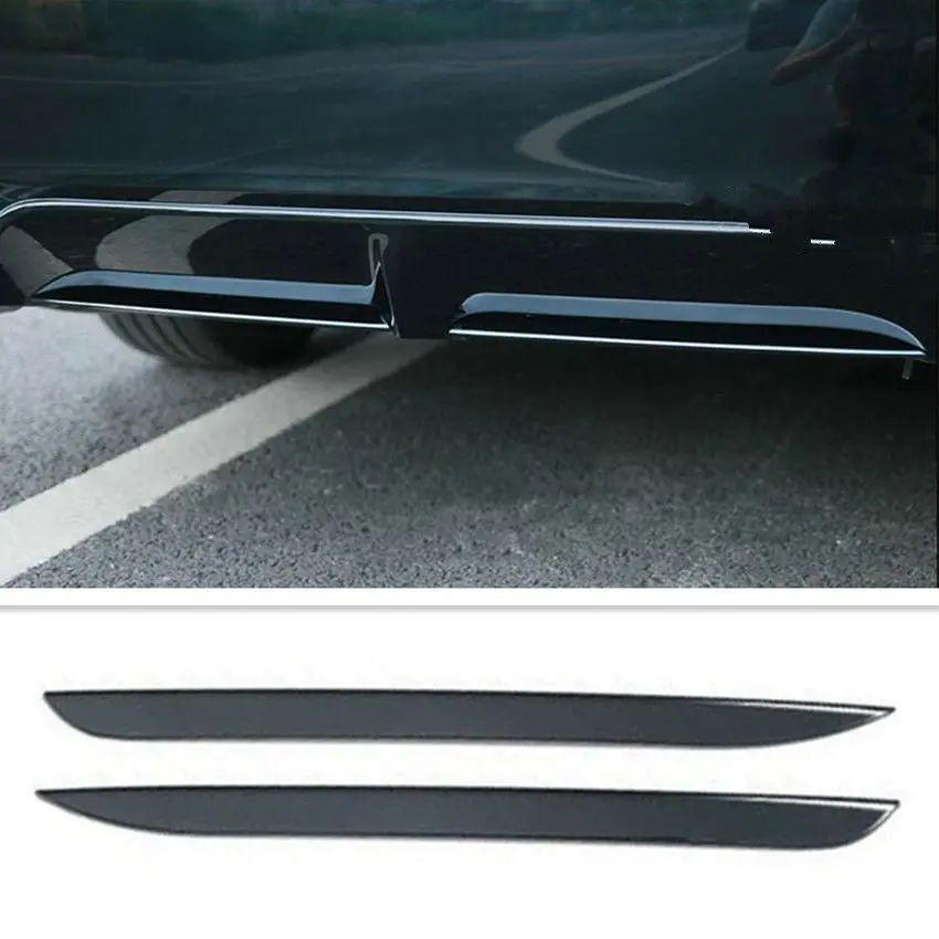 Черный нержавеющий задний бампер задняя крышка для губ Накладка для Toyota Camry SE XE