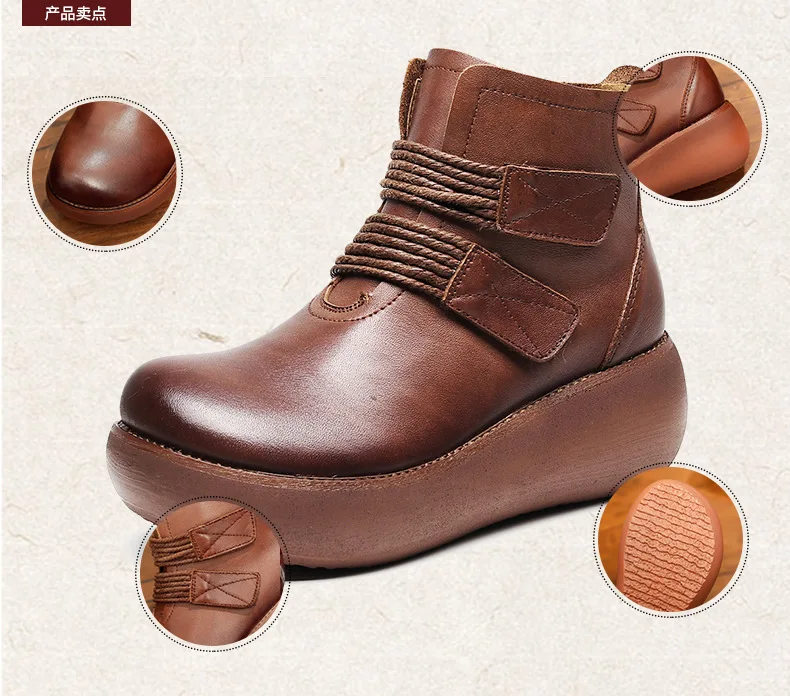 Женская обувь на платформе и каблуке; chaussures femmes nouveau; коллекция года; осенние туфли-лодочки на танкетке; женская повседневная обувь из натуральной кожи; sapato feminino; TSDFC