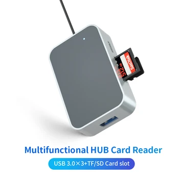 

6in1 USB 3.0 HUB TF SD card reader type c to type c adapter with 60w PD charging for macbook xiaomi huawei notebook