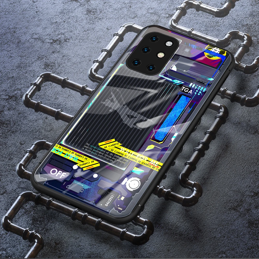 Чехол для Oneplus 8 из закаленного стекла инновационный защитный чехол мобильного