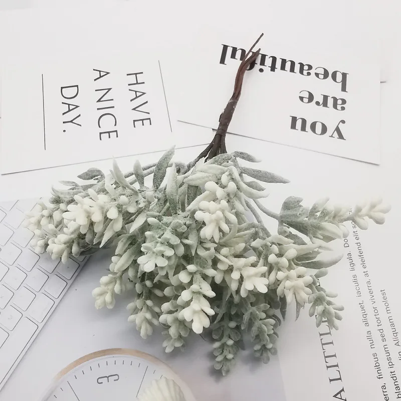 6 шт. искусственный Snapdragon поддельные пластиковые сосны Рождество год DIY подарок домашний Свадебный декор аксессуары Искусственные растения цветы