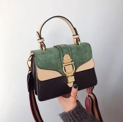 

Puimentiua Vintage Leather Handbag Ladies Shoulder Bag Female 2020 New European Punk Small Square Bag Chain Rivet Bolso Mujer