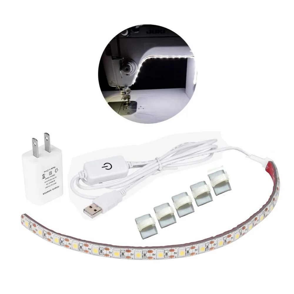 Sewing Machine LED Light Strip Light Kit 11.8inch DC5V Flexible USB Sewing Light 30cm Industrial Machine Working LED Lights