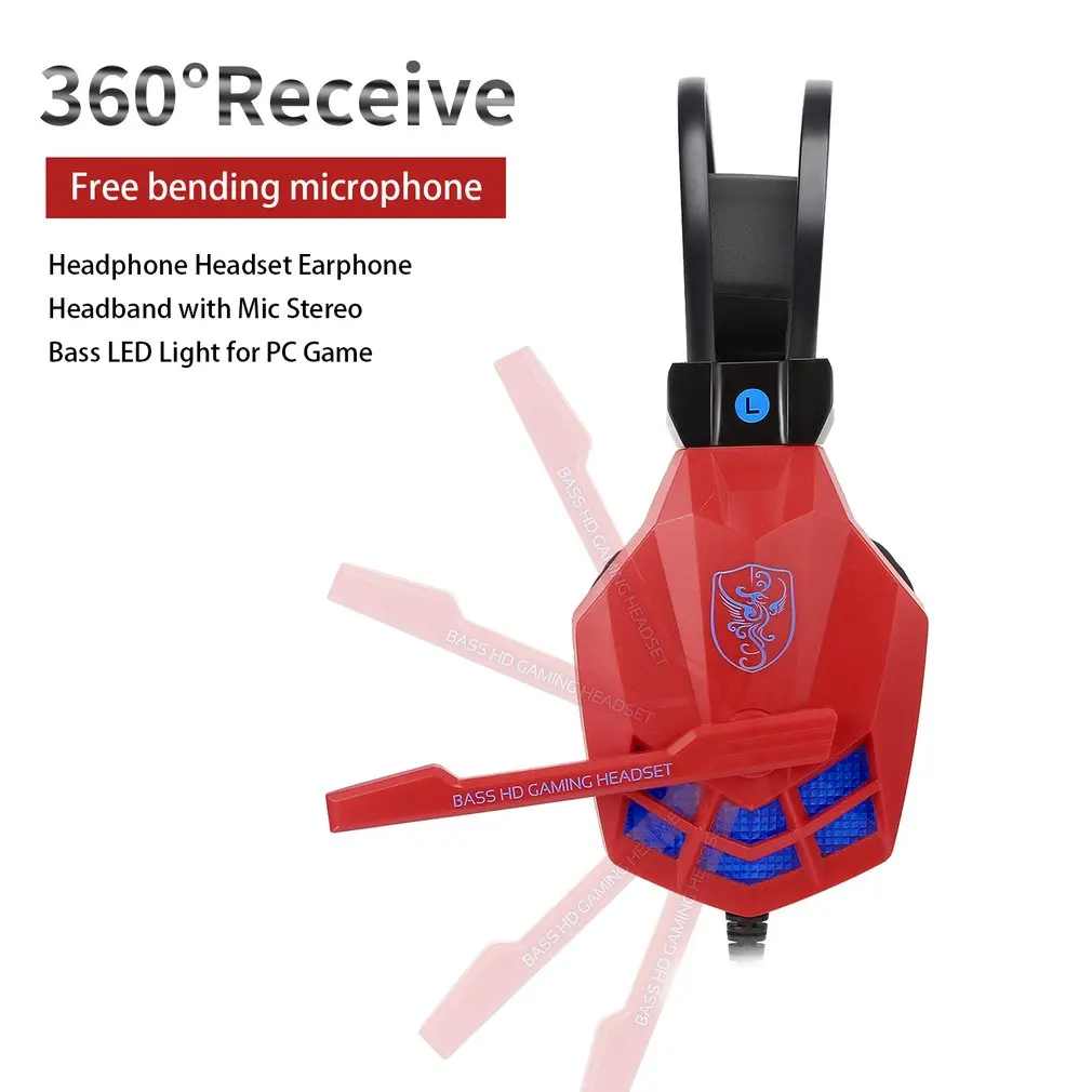 SY850MV Fashionable Design Gaming Headsets Home Office Wired Noise Cancelling Headphone With Microphones For Computers PC