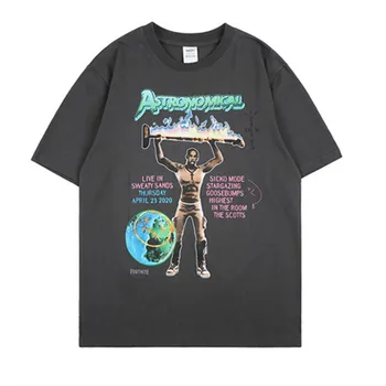 

New Travis Scott Cactus Jack Tee Men Women Couples Oversized T Shirt T-Shirt Mens harajuku xxxtentacion tshirt