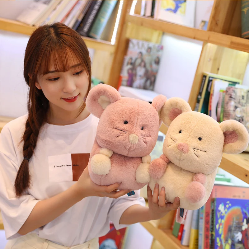 Милый Doudou кукла мышка плюшевая игрушка маленькая кукла мышка Спящая плюшевая кукла-Подушка подарок девочке