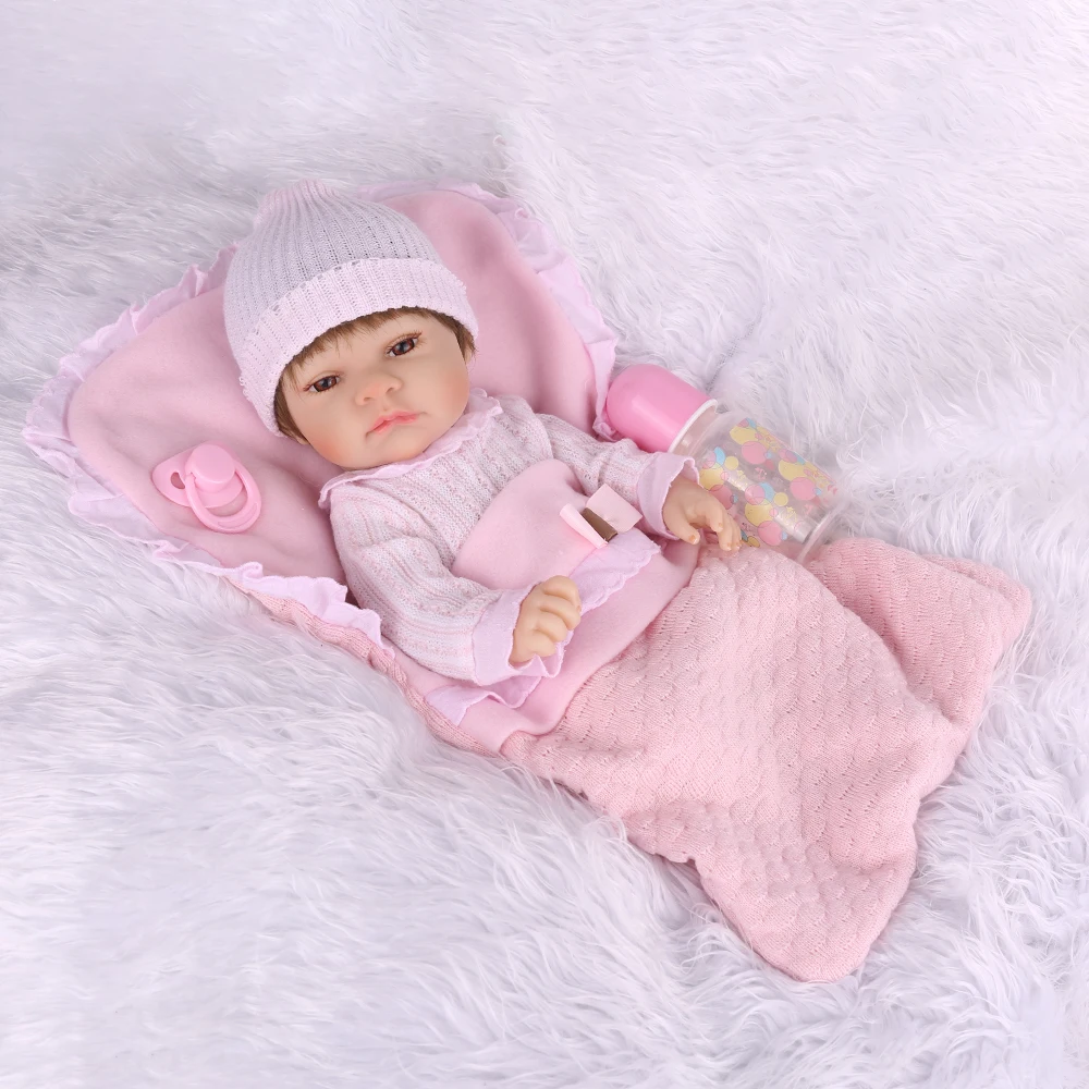 NPKDOLL игрушки Куклы реборн полный виниловые куклы реалистичный младенец дети младенческой образовательные детский приятель малыш Boneca