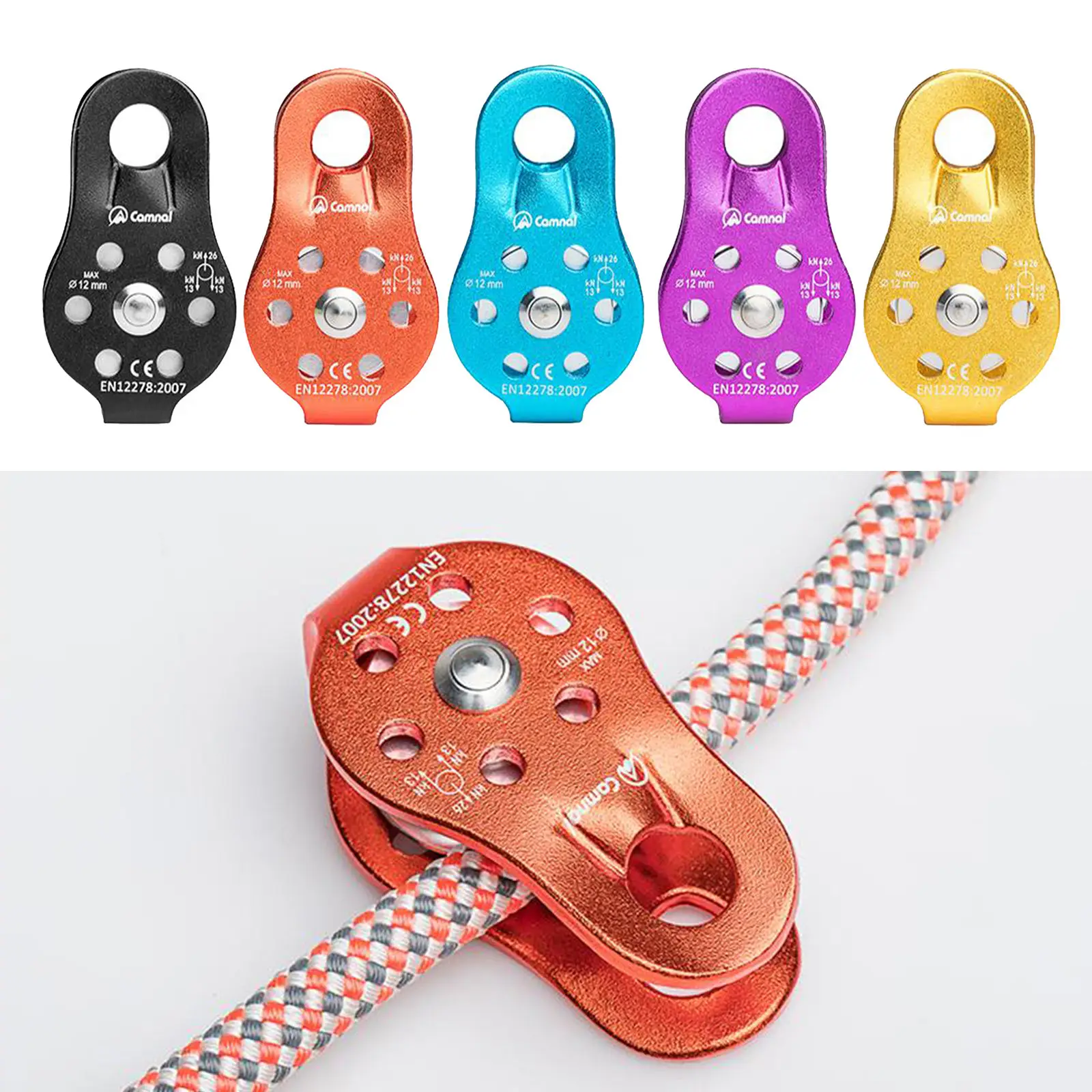 Rock Climbing Pulley Fixed Sideplate Single Sheave Outdoor Survival Tool High Altitud Hauling Gear | Спорт и развлечения