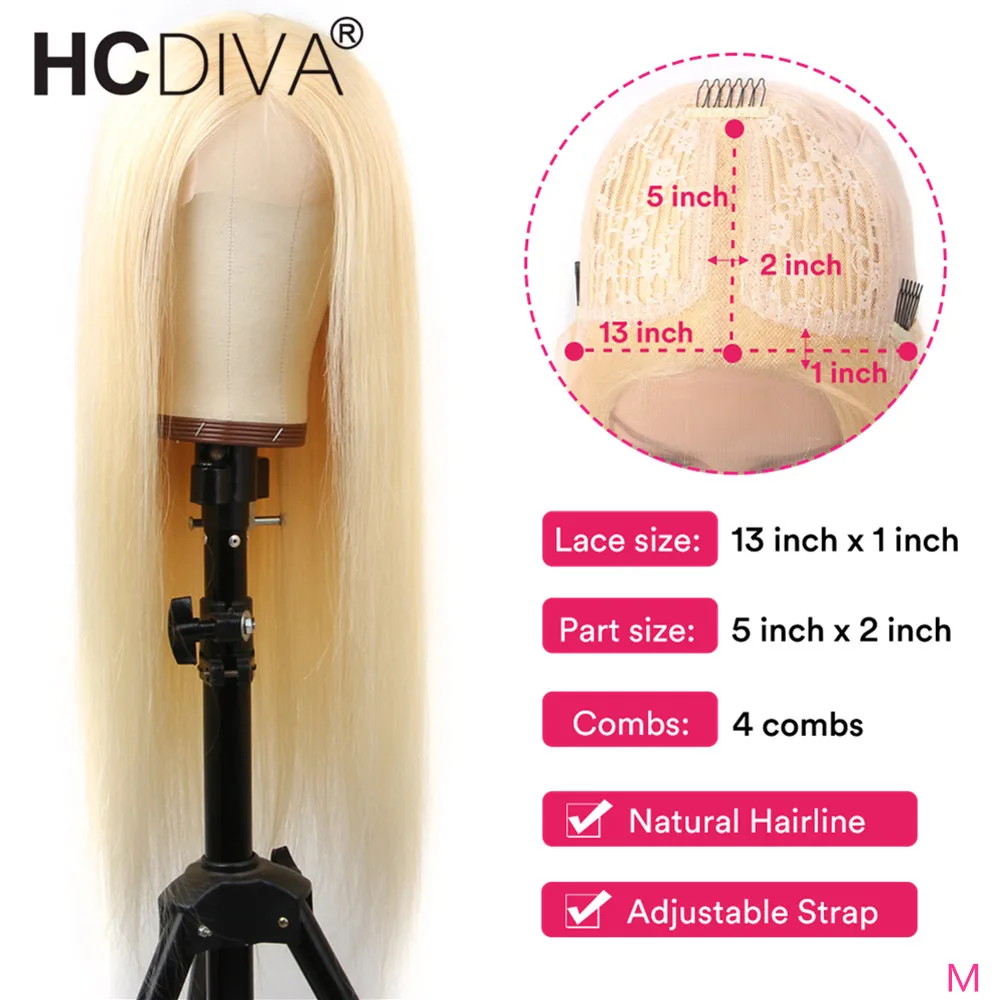 613 блонд парик фронта шнурка 150% Glueless Remy бразильские прямые парики человеческих